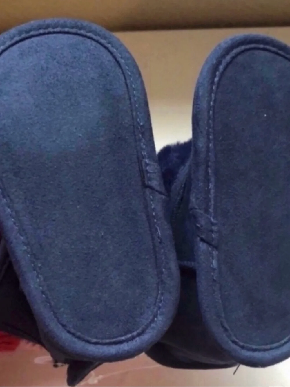 New Stepping Stones Boots Baby Girl Blue Faux Fur Casual Boots Size 3,6-9 Months
